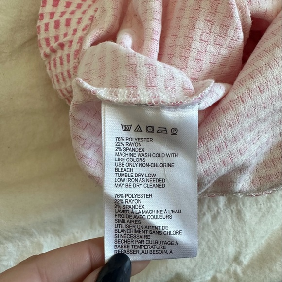 UO Kimmy pink & white gingham biker shorts size M - Picture 3 of 6